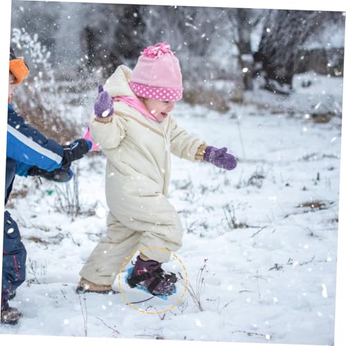 FRCOLOR Ski und Schneestiefel mit Extra Unterstützung Bequemer Fütterung Einzigartigem Design für Anfänger Jungen und Mädchen Outdoor Winter Schuhe Rutschfest für Ski und von FRCOLOR