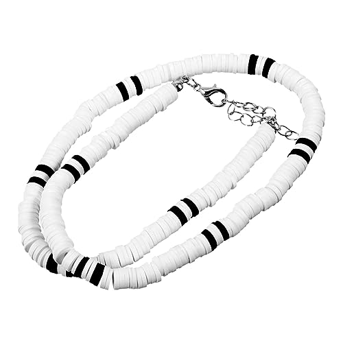 FRCOLOR Soft Clay Halskette Herren Leichte Bunte Kette Clavicle Chain Schlichtes Hip Hop Schmuckstück für Männer Vielseitiges Accessoire für Alltag und Partys von FRCOLOR