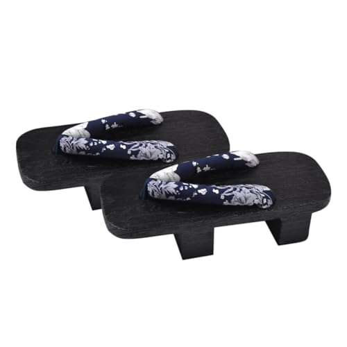 FRCOLOR Sommer Clogs Holzpantoletten Unisex Slip Komfort Sandalen Casual Slippers Damen Herren Freizeit Schuhe Mehrfarbig Muster Schwarzholz von FRCOLOR