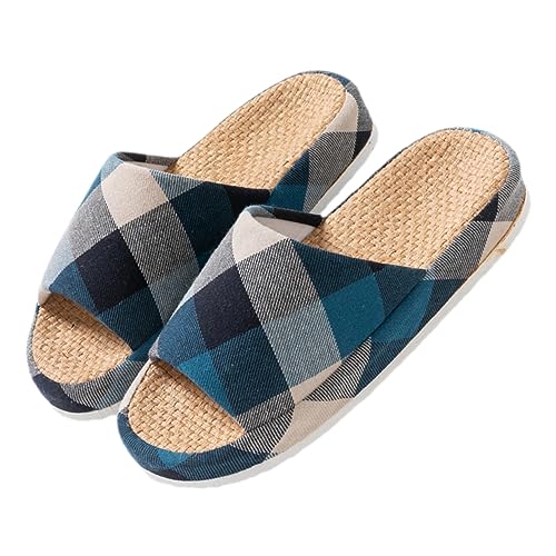 FRCOLOR Sommerliche Damen Hausschuhe Open Toe Atmungsaktive Offene Indoor Slipper aus Leinen Rutschfest Weiche Leichte Gästehausschuhe für Zuhause Geeignet FRCOLOR Sommerliche Damen Hausschuhe Open Toe Atmungsaktive Offene Indoor Slipper aus Leinen Rutschfest Weiche Leichte Gästehausschuhe für Zuhause Geeignet von FRCOLOR