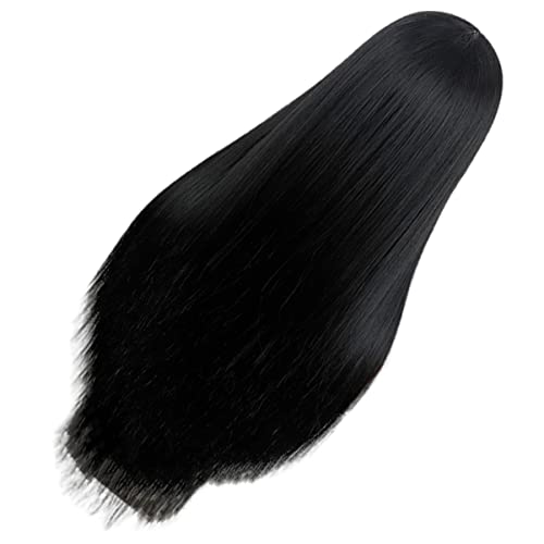 FRCOLOR Schickes Oberteil Damen Spitze Schwarz Langes Glattes Haar Maxirock Dupes Kleidung Fleece Minirock Perücke Für Frauen Perücke Mit Spitze Vorne Gefütterte Hose Tennisrock Saftiger Perücke Damen von FRCOLOR