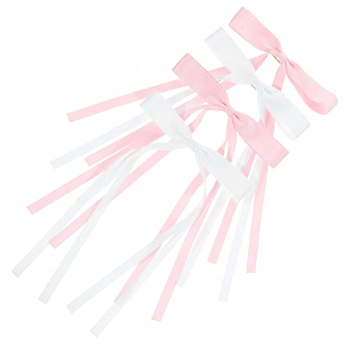 FRCOLOR 4 Stück Schleife Haarnadel Haarband Haarspangen Große Haarnadel Mit Schleife Rosa Schleife Für Die Haare Rosa Schleifen Für Mädchen Gurtband Großer Bogen Doppelschicht Frau von FRCOLOR