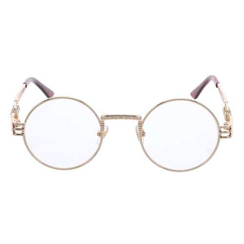 FRCOLOR Steampunk -Sonnenbrille Brillengestell für Damen Brillen für Frauen Männer Brillengestelle für Damen Rundbrille runde sonnenbrille für herren Brille mit rundem Gestell AC FRCOLOR Steampunk -Sonnenbrille Brillengestell für Damen Brillen für Frauen Männer Brillengestelle für Damen Rundbrille runde sonnenbrille für herren Brille mit rundem Gestell AC von FRCOLOR