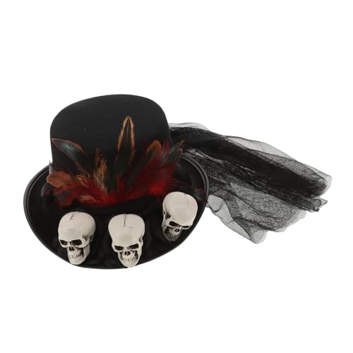 FRCOLOR Steampunk-hut Tag Der Toten Stirnband Halloween-kostümhüte Tag Der Toten Kostüme Zylinder Hexenhut Halloween Verkleiden Sich Hut Halloween-party-kopfschmuck Cosplay-hut Harz Black von FRCOLOR