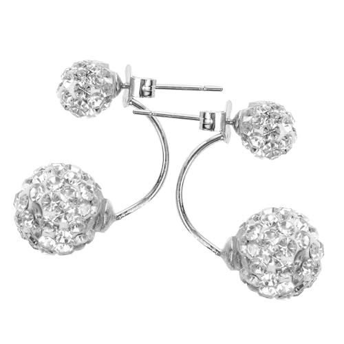 FRCOLOR Sterling Silber Ohrstecker Damen Shiny Strass Ohrschmuck Elegant Schmuckstück für Alltag und Festliche Anlässe Geschenkidee von FRCOLOR