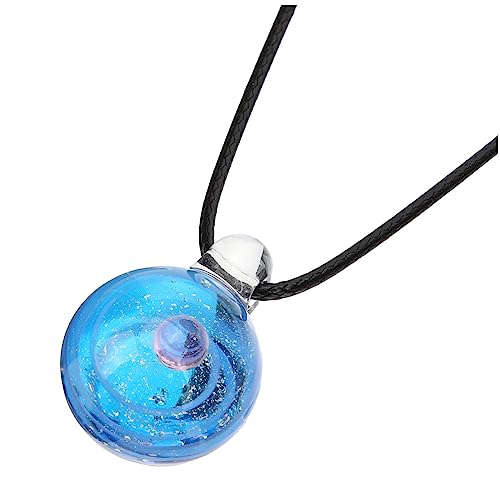 FRCOLOR Planeten-halskette Mit Kugelanhänger Für Damen Zierliche Weltraum-halskette Aus Harz Personalisierter Halsschmuck Für Mädchen Und Frauen von FRCOLOR