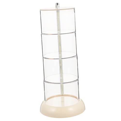 FRCOLOR Stilvolle 4-lagige Rotierende Kosmetik-aufbewahrungsbox Make-up-organizer Schwammhalter Für Schlafzimmer von FRCOLOR