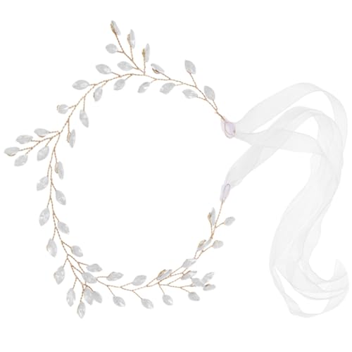 FRCOLOR Stirnband Haarband haar spangen haarstifte haar tapes hair prong haarclip haar hairband Braut Zubehör Party Perücke Männer haarschmuck hochzeit kopfschmuck Schleife Golden von FRCOLOR