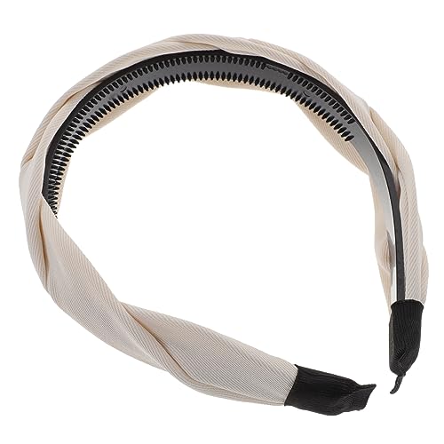 FRCOLOR Stirnband Drehen Frau Stirnband Haarbänder Für Stirnbänder Knoten Mädchen Haarband Haarschmuck Für Jugendliche Mädchen Vintage-stirnband Sommerdeko Fräulein Stoff Einfach Weiß von FRCOLOR