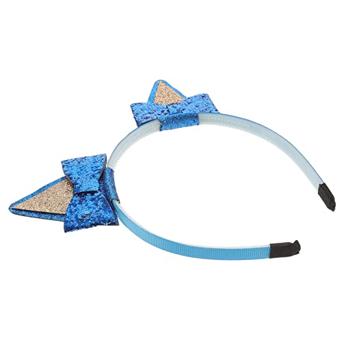 FRCOLOR Stirnband Make-up-stirnbänder Cosplay Kostüm Kopfbedeckung Haarband Mit Katzenohren Funkelnde Haarbänder Haarreifen Für Katzenohren Katze Kopfschmuck Kind Mädchen Pailletten von FRCOLOR