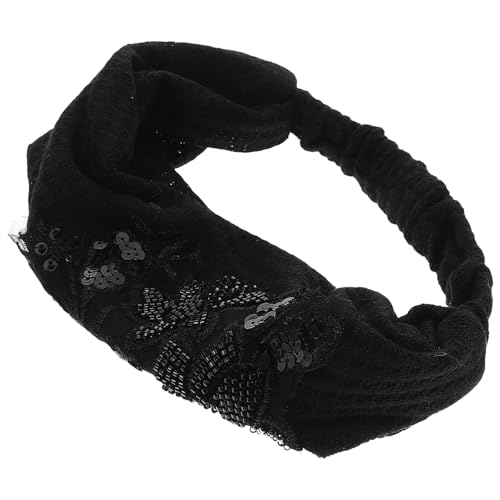 FRCOLOR Vielseitiges Breites Stirnband Für Frauen Haarwickel Mit Rosenblumen-design Für Frisuren Workout-kopfbedeckung von FRCOLOR