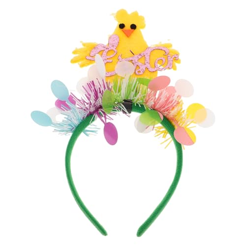 FRCOLOR Stirnband Mit Ostermotiv Leichtes Haarband Für Ostern Dekorativer Haarschmuck Für Osterparty Stirnband Mit Küken Und Ei Für Festliche Anlässe Einfach Zu Tragendes von FRCOLOR