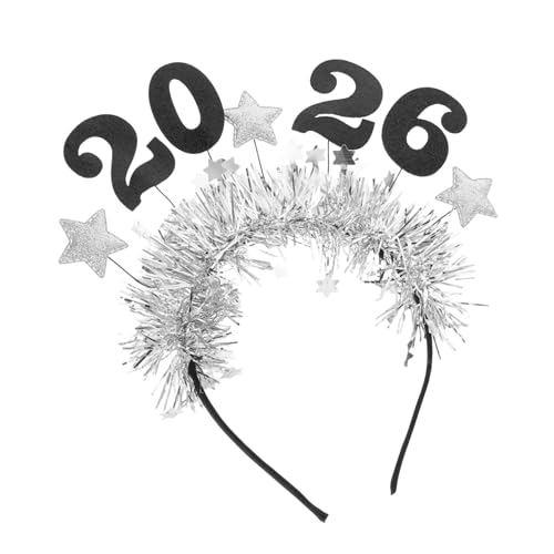 FRCOLOR Stirnband Mit Sternmotiv Aus Leichtem Material Glänzendes Stirnband Für Festivals Und Silvesterfeiern Haaraccessoires Für Partys Und Tänze von FRCOLOR