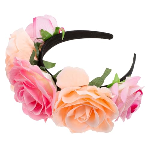 FRCOLOR Simulation Headband Für Cosplay Und Festivals Breiter Haarschmuck Mit Künstlichen Blumen Für Hochzeiten Und Themenpartys Und Vielseitig Einsetzbar von FRCOLOR