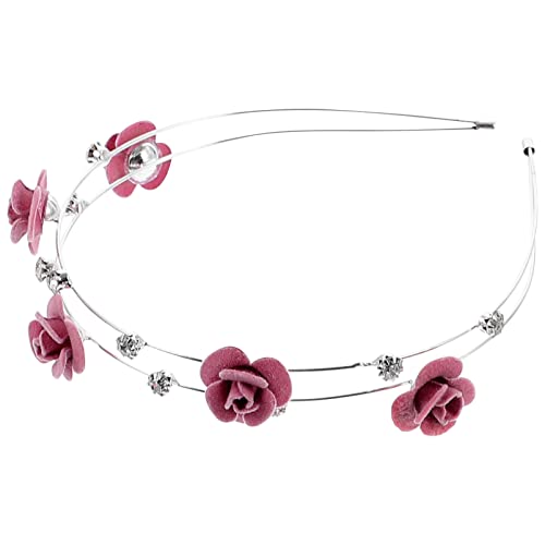 FRCOLOR Stirnband haarband hair-band hair jewellery haarbänder haar tapes Bausatz Haarschmuck mit Blumen Bands hochzeitsdeko Haare für Mädchen exquisiter Damenhaarreif Zinklegierung Rosa FRCOLOR Stirnband haarband hair-band hair jewellery haarbänder haar tapes Bausatz Haarschmuck mit Blumen Bands hochzeitsdeko Haare für Mädchen exquisiter Damenhaarreif Zinklegierung Rosa von FRCOLOR