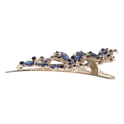 FRCOLOR Dekorative Strass-haarspange Kristall-haarspange Mit Blumen-ornament Clip-haar-accessoire Für Frauen Und Mädchen Party Und Hochzeit von FRCOLOR