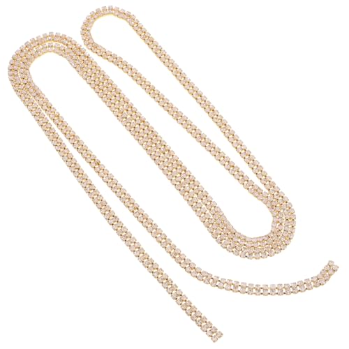 FRCOLOR Strasskette Diy Bastelbedarf Strassbesatz Für Kleidung Schmuck Dekoration Nähen Heimwerker Hochzeitskleider Fransen Kette von FRCOLOR