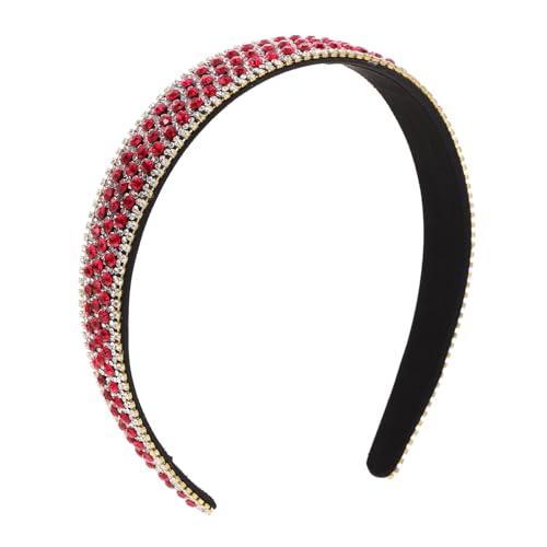 FRCOLOR Strass-stirnband Haarbänder Für Damen Strass-haarschmuck Stirnbänder Für Frauen Mit Kurzen Haaren Haarstyling-tools Für Frauen Modische Fräulein Breitseite Strasssteine Werkzeug von FRCOLOR