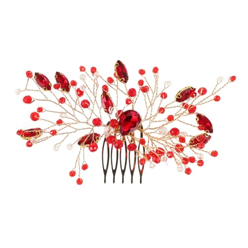 FRCOLOR Haarkamm Für Braut Mit Strasssteinen Hochzeitsaccessoire Brautkopfschmuckkamm Weibliches Haaraccessoire Wiederverwendbarer Kopfschmuck von FRCOLOR