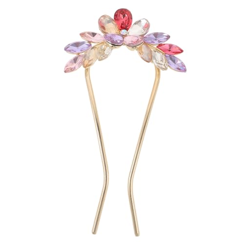 FRCOLOR Strass-haarnadel Für Frauen Hochzeit Haarschmuck U-förmige Haarnadeln Mit Strassblumen Für Hochsteckfrisuren Und Modebewusste Frauen von FRCOLOR