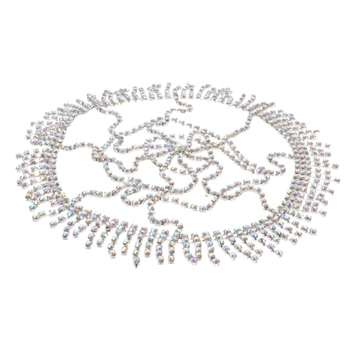 FRCOLOR Rhinestone Flapper Headpiece Mit Ketten Und Quasten Einzigartiges Haarschmuck Für Für Hochzeiten Junggesellenabschiede Und Besondere Anlässe von FRCOLOR
