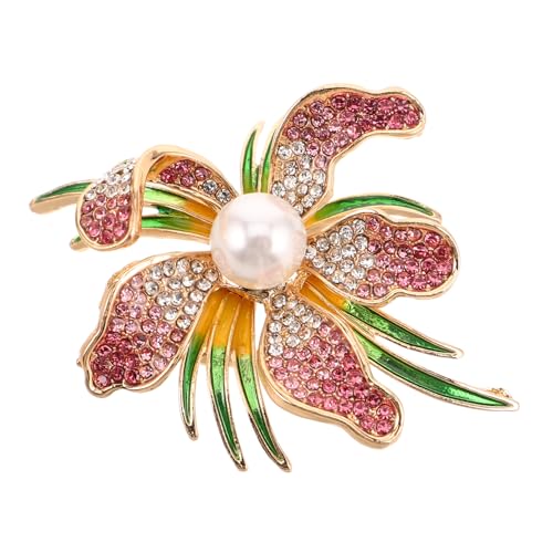 FRCOLOR Strassbrosche Pin Braut- Fälschung Besetzt Blume Orchidee Elegant Groß Perle Künstlich Für Hochzeit Zucht Stellnadel Retro-strassbrosche Korsage Broschennadel Zinklegierung Rot FRCOLOR Strassbrosche Pin Braut- Fälschung Besetzt Blume Orchidee Elegant Groß Perle Künstlich Für Hochzeit Zucht Stellnadel Retro-strassbrosche Korsage Broschennadel Zinklegierung Rot von FRCOLOR