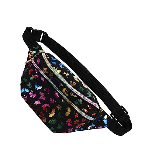 FRCOLOR Alleskönnende Gürteltasche Aus Pu Und Stylische Brusttasche Für Damen Klein Und Leicht Vielfältige Tragemöglichkeiten Als Umhängetasche Oder Gürteltasche von FRCOLOR