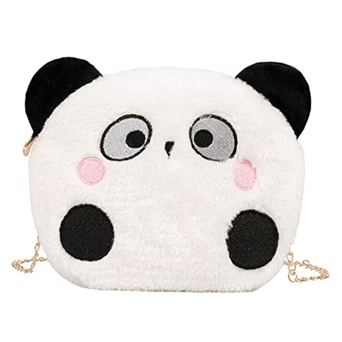 FRCOLOR Stylische Plüsch Umhängetasche Damen Panda Design Leicht Kompakt Für Schule Freizeit Reisen von FRCOLOR