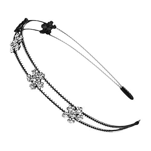 FRCOLOR Zarter Haarreif Mit Strasssteinen Und Blumenmotiv Aus Metall Stilvoller Kopfschmuck Für Mädchen Und Frauen Exquisites Stirnband Für Besondere Anlässe FRCOLOR Zarter Haarreif Mit Strasssteinen Und Blumenmotiv Aus Metall Stilvoller Kopfschmuck Für Mädchen Und Frauen Exquisites Stirnband Für Besondere Anlässe von FRCOLOR