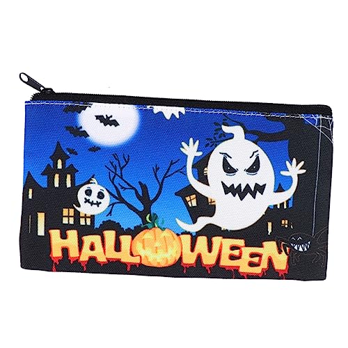 FRCOLOR Halloween-Kosmetiktasche Geister-Kosmetiktasche Kosmetik-Make-up-Tasche Schminktasche Für Damen Kosmetischer Koffer Damen Kulturbeutel Segeltuch Aufbewahrungstasche Reisen Bilden von FRCOLOR