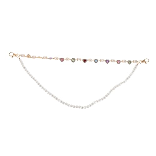 FRCOLOR Taillenkette Hose mit Perlen und Strass Langlebige Glänzende Gürtelkette für Herren Damen Modische Hip Hop Accessoires für Jeans Shorts Streetwear und Partyoutfits von FRCOLOR