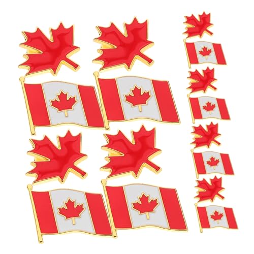 FRCOLOR Flagge Brosche Aus Metall Mit Ahornblatt-design Anstecknadel Für Kleidung Hüte Rucksäcke Patriotisches Accessoire Für Den Kanadischen Nationalfeiertag von FRCOLOR