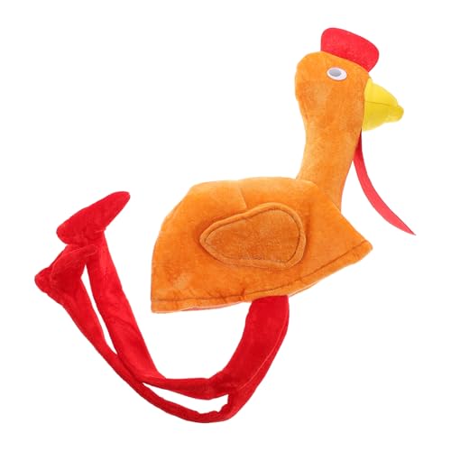 FRCOLOR Plüsch-truthahn-hut Mit Kopf Beinen Und Lustige Kostüm-accessoires Für Thanksgiving-feiern Kinderaufführungen Und Für Und von FRCOLOR