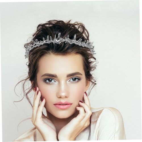 FRCOLOR Diademe-kopfbedeckung Stirnband-krone Für Damen Handgefertigt Für Cosplay Kostüm Karneval Gothic Mittelalter Fantasy Haarband Haarschmuck Kopfbedeckung von FRCOLOR