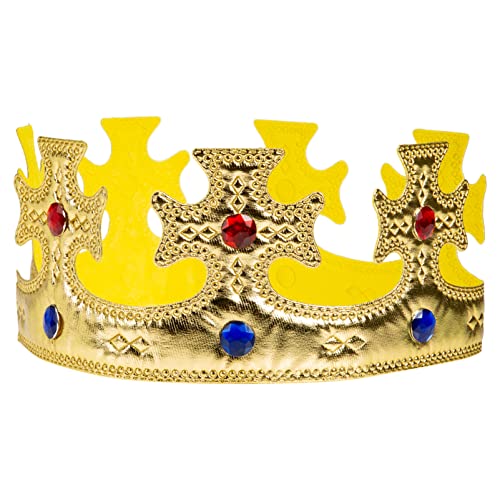 FRCOLOR Tiara Juwelenbesetzter K?nigskronen Für Kleinkind Halloween Dekorative Kronen Königskrone Für Kinder Baby Geburtstagskrone Königskostüm Für Jungen Kleiner Junge Stoff Cosplay Hut von FRCOLOR