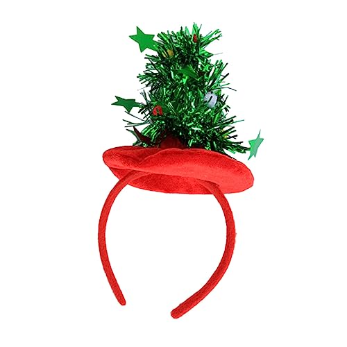 FRCOLOR Weihnachtsfeierzubehör Weihnachtskopfbedeckung Weihnachtskopfschmuck Kinder Weihnachts-haarschmuck Kostüm-haarband Nikolausmütze Mit Stirnband Elfenhut Pailletten Weihnachtsmütze von FRCOLOR