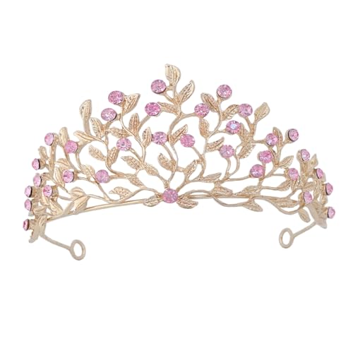 FRCOLOR Hochzeit Tiara Krone Mit Strass Für Braut Stirnband Party Kopfbedeckung Schmuck Für Frauen Und Mädchen Elegantes Zubehör von FRCOLOR
