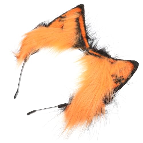 FRCOLOR Tierohr Plüsch Kopfschmuck Ohr Haarband Zubehör Maske Tierkostüm-Stirnband Leopard haarreif halloween haarreifen halloween Plüsch Haarband Plüschstirnband Kopfbedeckung Plüschstoff von FRCOLOR