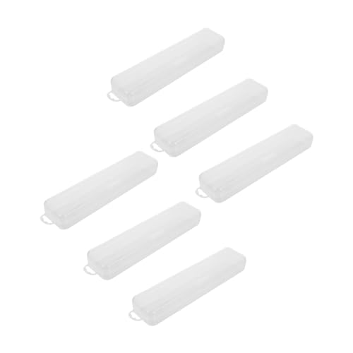 FRCOLOR Toothbrush Travel Case Transparente PP Zahnbürstenbox für Reisen Leicht und Praktisch für Zahnbürsten Zahnseide Essbesteck und von FRCOLOR