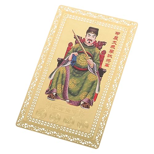 FRCOLOR Traditionelle Chinesische Amulettkarte Tai mit Glück Schutz und Authentisches Feng Shui für Neujahr Familien und Freunde Praktische für Geldbörse und Tasche von FRCOLOR