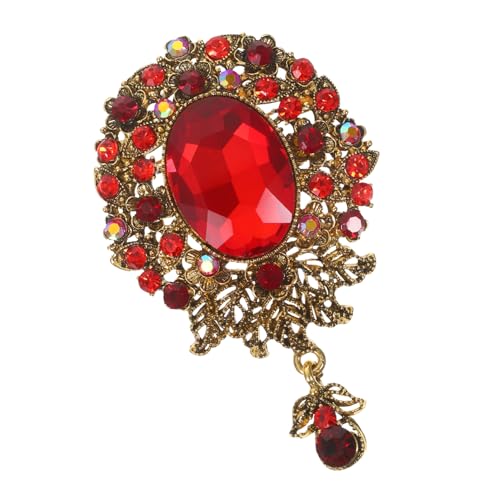FRCOLOR Träne Brosche Legierung für Damen Vintage Anstecknadel mit Zirkonia für Jacken Kleider Hüte und Taschen Vielseitiges Accessoire für FRCOLOR Träne Brosche Legierung für Damen Vintage Anstecknadel mit Zirkonia für Jacken Kleider Hüte und Taschen Vielseitiges Accessoire für von FRCOLOR