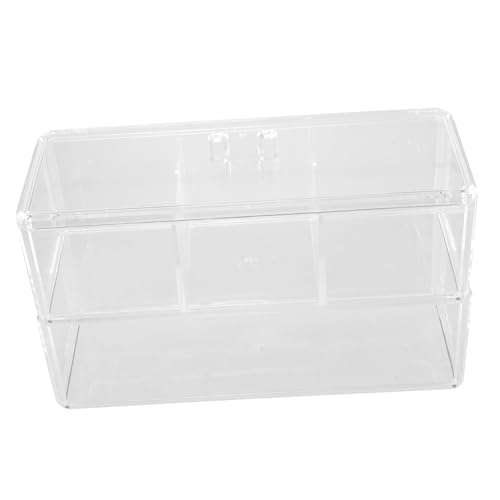 FRCOLOR Make-up-aufbewahrungsbox Mit Deckeldesign Wattepad-spender Und Wattestäbchen-halter Kompakter Organizer Für Schminktisch Und Badezimmerwaschtisch von FRCOLOR
