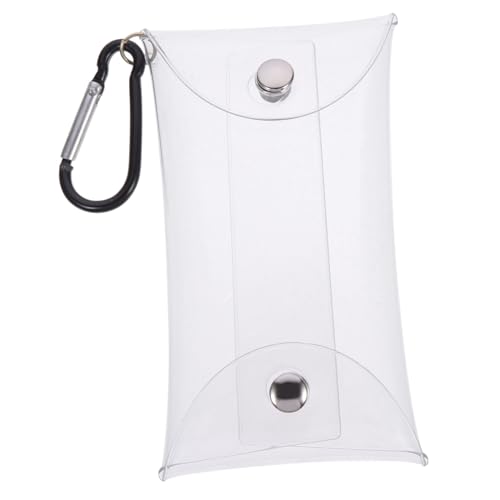 FRCOLOR Transparente Geldbörse Mini Süßer Geldbeutel Schlüsselanhänger Tasche Portemonnaie Kleine Münzgrundstück Kleine Geldbörse Münzbeutel Für Damen Klare Geldbörse PVC von FRCOLOR