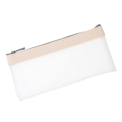 FRCOLOR Durchsichtiger Geldbeutel Kosmetiktasche Reißverschluss Kleine Aufbewahrungstasche für Damen für Reisen Schminken und Bürobedarf von FRCOLOR