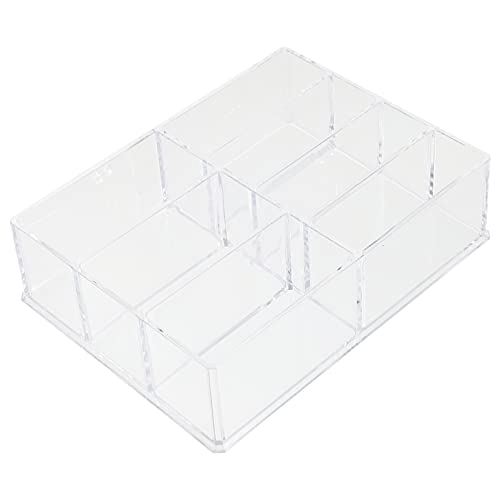 FRCOLOR Transparente Kosmetik Aufbewahrungsbox Kunststoff Makeup Organizer Für Desktop Organisation Kleine Utensilien Aufbewahrungshelfer Leicht Zu Reinigen Platzsparendes Design Für von FRCOLOR