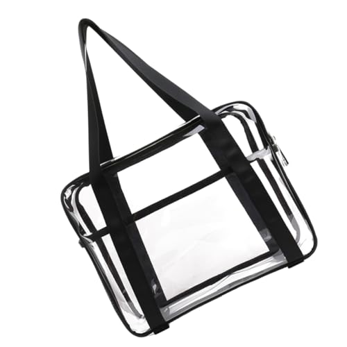 FRCOLOR Transparente PVC Kosmetiktasche mit Reißverschluss Tragbare Aufbewahrungstasche für Kleidung und Reiseutensilien Multifunktionaler Kulturbeutel für Damen und Herren Robust und von FRCOLOR