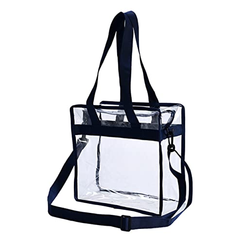 FRCOLOR Transparente PVC Umhängetasche für Damen Leichte Sommer Strandtasche für Reisen Schule und Konzerte Schwarz FRCOLOR Transparente PVC Umhängetasche für Damen Leichte Sommer Strandtasche für Reisen Schule und Konzerte Schwarz von FRCOLOR