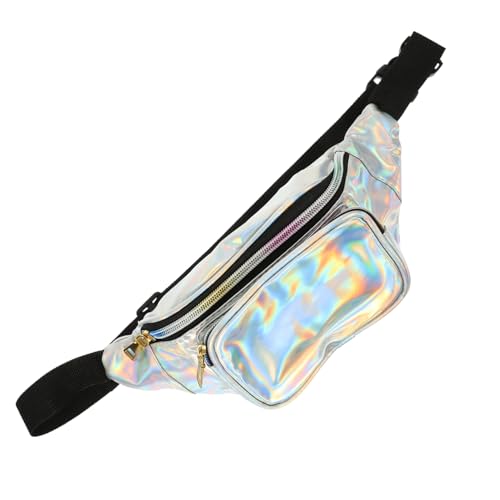 FRCOLOR Transparente wasserdichte Bauchtasche mit Verstellbarem Gurt Multifunktionale Strandtasche für Damen und Herren Leichter Storage Pouch für Arbeit Schule und Shopping Modisches von FRCOLOR