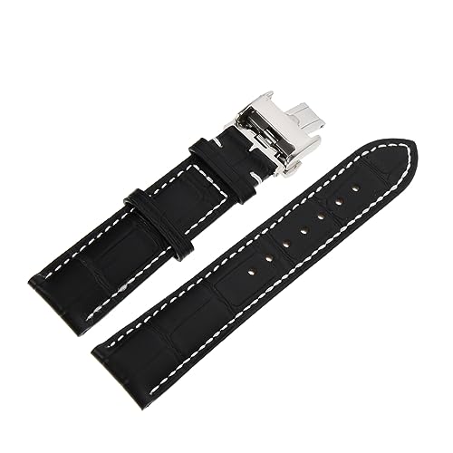 FRCOLOR Uhrenarmband mit Silberner Schmetterlingsschließe Stilvolles Bequemes Uhrenband für Herren Damen für Freizeit Sport Besondere Anlässe FRCOLOR Uhrenarmband mit Silberner Schmetterlingsschließe Stilvolles Bequemes Uhrenband für Herren Damen für Freizeit Sport Besondere Anlässe von FRCOLOR