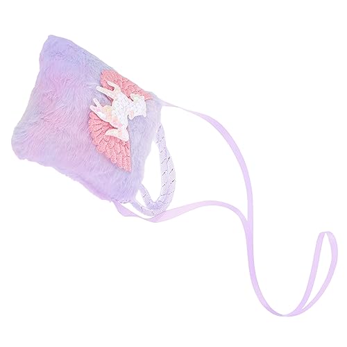 FRCOLOR Einhorn-Handtasche Für Kleine Mädchen Einhorn-geldbörse Mit Schultergurt Kleine Umhängetasche Aufbewahrung Von Taschentüchern Und Kleinen Gegenständen Geeignet Für Partys Und Reise von FRCOLOR